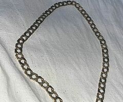 9ct 42 gram square Cuban chain