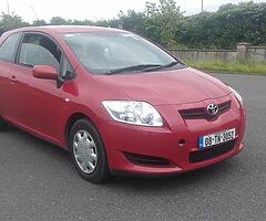 2008 toyota auris 3 door nct 11/22