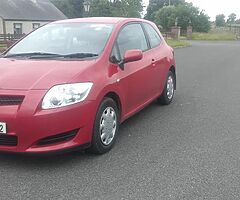 2008 toyota auris 3 door nct 11/22