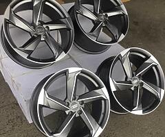 NEW 19” AUDI TTRS TWIST RS6C RS7 ALLOY WHEELS, delivery available tyre packages available