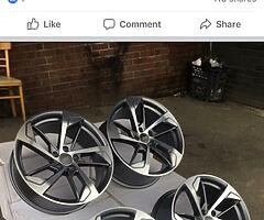 NEW 19” AUDI TTRS TWIST RS6C RS7 ALLOY WHEELS, delivery available tyre packages available