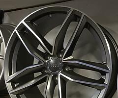 NEW 19” AUDI TTRS TWIST RS6C RS7 ALLOY WHEELS, delivery available tyre packages available - Image 3/3