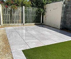 Porcelain patio