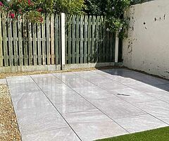 Porcelain patio