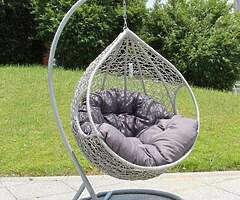 EGG SWING CHAIR + XXL CUSHIONS - DELIVERY 
