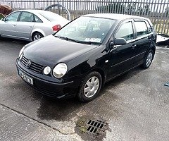 For parts wolsvagen polo 1.2 petrol 2004