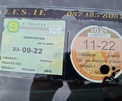 2012 Renault Megane nct+tax 1.5 dci - Image 9/10
