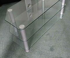Glass tv unit
