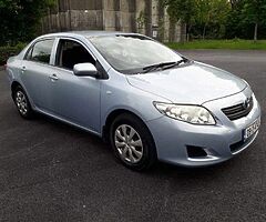 2008 Toyota Corolla NCT 10-22 tax 01-23 Corolla full history low km Black