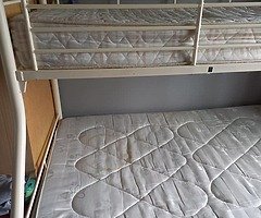 Bunk beds single on top double on bottom