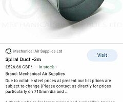 Canopy, fan and pipe for sale - Image 3/4
