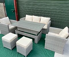 LUXURY 7 SEATER GARDEN SOFA SET + RISING TABLE - SHOWROOM - DELIVERY  - Image 3/4