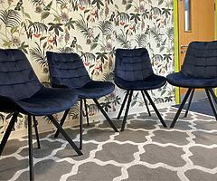 LOVELY VELVET CHAIRS - Brand New - DELIVERY 
