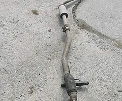 Straight through exhaust off a mk5 jetta quad pipes with cat gutted