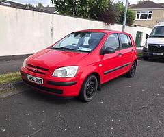 Hyundai getz Nctd 1/20 taxed 6/19