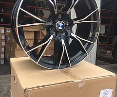 19” BMW M5 STAGGERED ALLOY WHEELS AND TYRES 8.5x19 9.5x19 BRAND NEW DELIVERY AVAILABLE - Image 4/5
