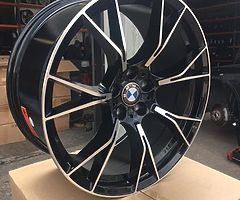 19” BMW M5 STAGGERED ALLOY WHEELS AND TYRES 8.5x19 9.5x19 BRAND NEW DELIVERY AVAILABLE - Image 5/5