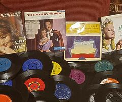 70 old vinyl records