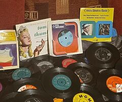 70 old vinyl records