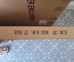 Glass shower door and panel