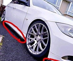 front lip
side skirt
And Back lip on BMW E90