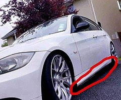front lip
side skirt
And Back lip on BMW E90