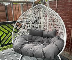 DOUBLE SWING EGG CHAIR 