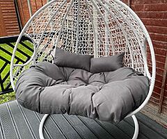 DOUBLE SWING EGG CHAIR 
