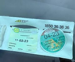 Opel Astra 1.9cdti diesel
 6 speed manual 
New nct till February next yer2/2023✅
New tax 4/2023✅