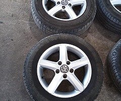 15 inch New tyres alloys for sale