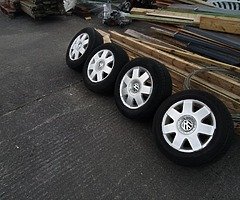 14 inch Alloys from wolsvagen polo