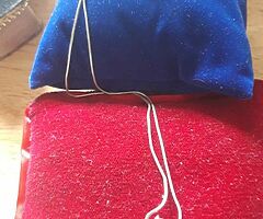 Ladies silver chain and pendant