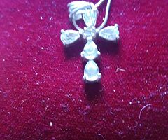 Ladies silver chain and pendant - Image 9/10