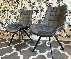 VELVET DINING CHAIRS - Brand New - DELIVERY 