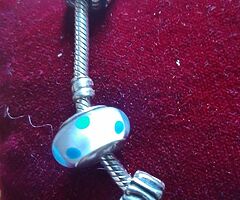 Ladies pandora charm bracelet