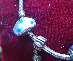 Ladies pandora charm bracelet - Image 3/10