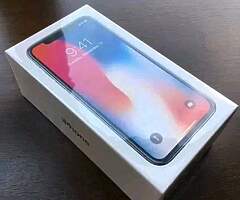 BRAND NEW IPHONE X 
SEALED IN BOX (256GB) with free Airpords

Condition : Brand new 
lock status: Fa