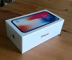 BRAND NEW IPHONE X 
SEALED IN BOX (256GB) with free Airpords

Condition : Brand new 
lock status: Fa