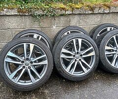 Audi A6 19inch genuine alloy wheels with tyres for sale