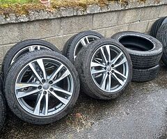 Audi A6 19inch genuine alloy wheels with tyres for sale