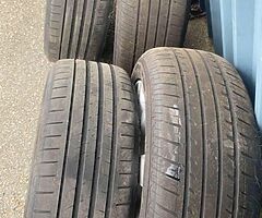 Genuine b7 Passat alloys good tires 
Gtd alloys tires optional