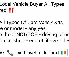 ‼️Your Local Vehicle Buyer All Types Considered ‼️