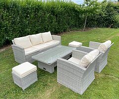 HAVANNA GARDEN RATTAN SET & RISING DINING TABLE  - Image 4/4