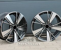 VW Bakersfield style alloy wheels 17'' / 18'' 5x112 - Image 4/8