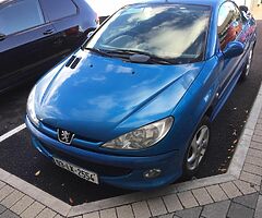 Peugeot 206cc, convertible,  1.6i!