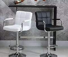 HIGH BAR STOOLS - Adjustable Gas Height - DELIVERY 