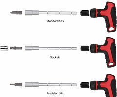 24 eur 27-Piece Magnetic T-Handle Ratchet Wrench and Screwdriver - Image 4/6