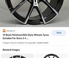 Looking for BMW 850i alloys . Black/polished finish
