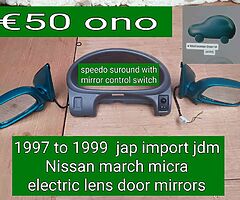 Jap import NISSAN MARCH micra jdm electric  door mirrors