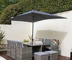 CUBE GARDEN RATTAN SET - DELIVERY 
